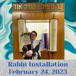 Rabbi installation announcement